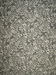  Ital.Jersey beigegrau/schwarz Paisleymuster